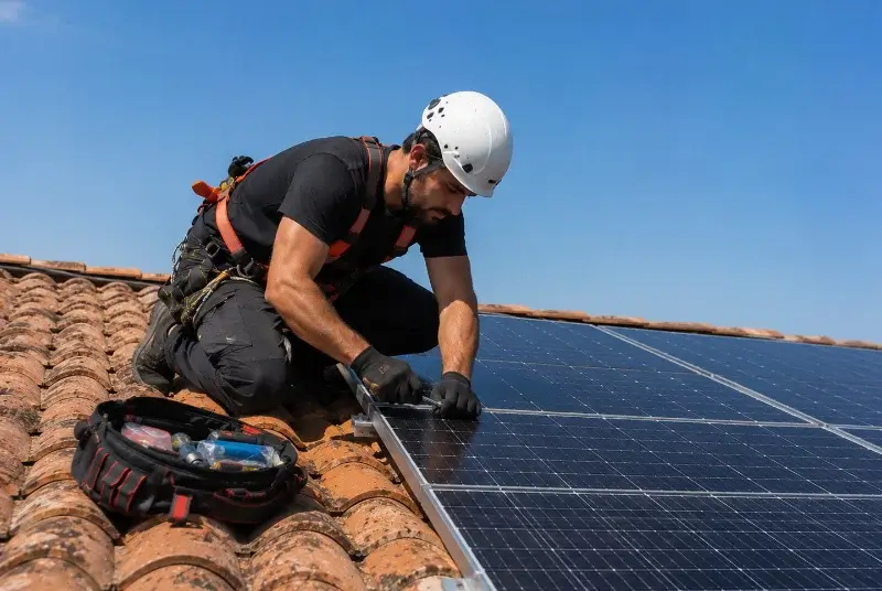 Maintenance et monitoring de panneaux solaires à Herrère
