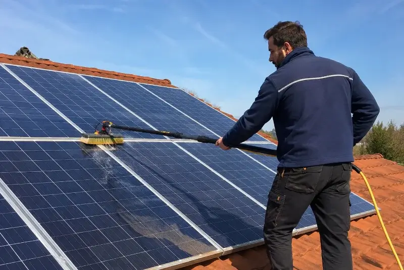 Nettoyage et entretien de panneaux solaires à Herrère
